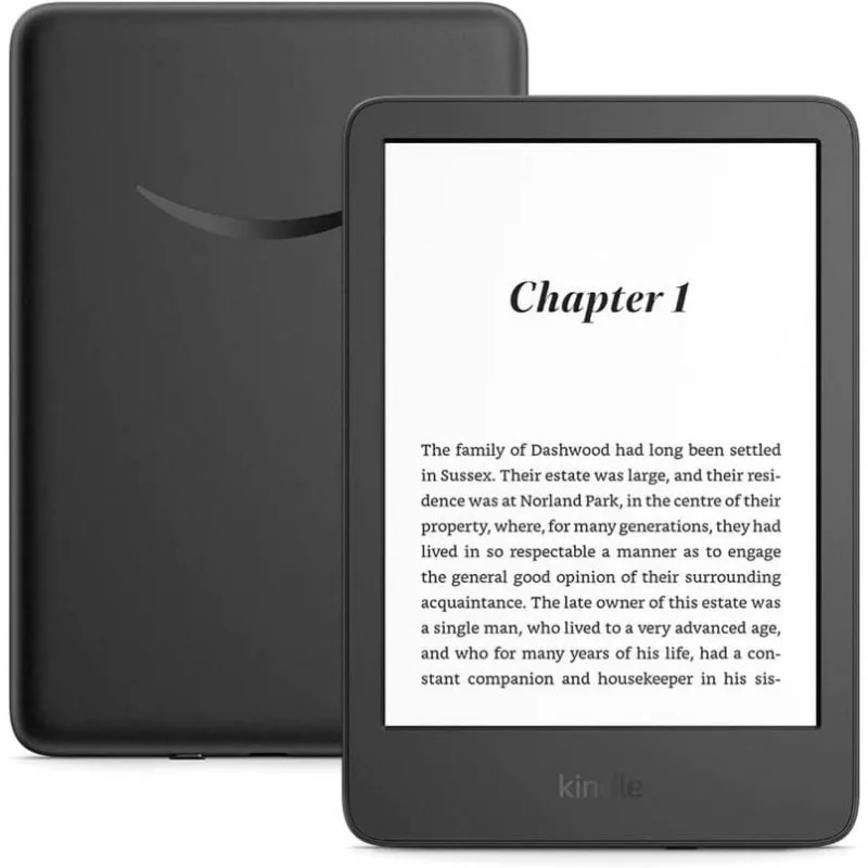 Lettore eBook Amazon Kindle 6" 16GB Wifi nero touch Bluetooth portatile - immagine 1