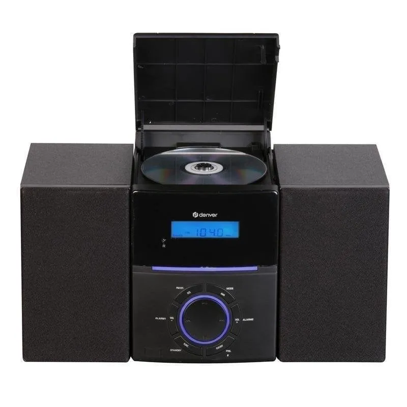 Microcatena Denver MCA-240 40W RMS Radio FM Telecomando Nero - immagine 1