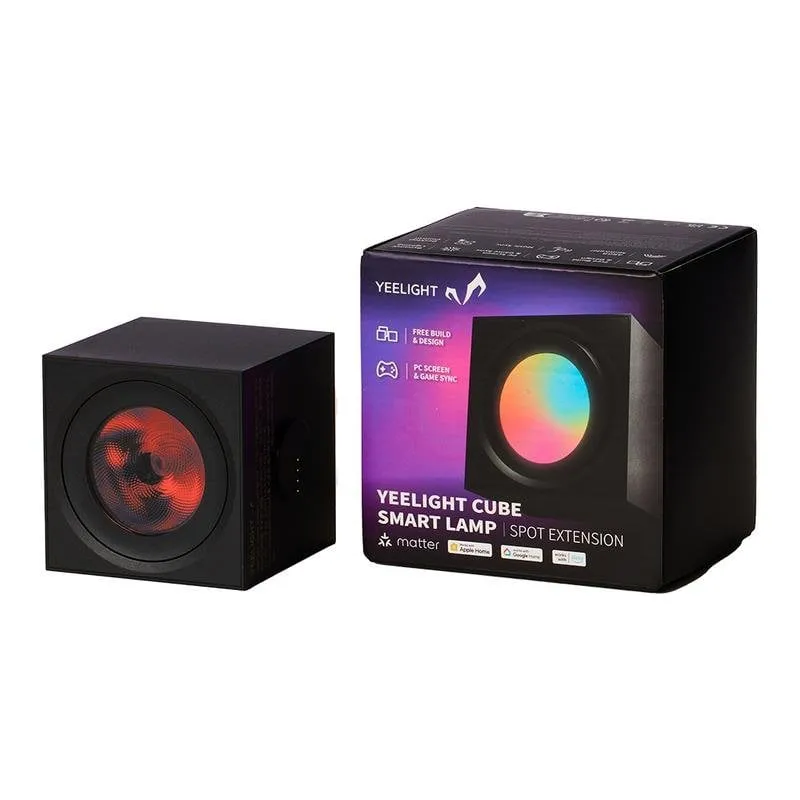 Lampada da scrivania intelligente Yeelight Cube Wi-Fi/Bluetooth Nera - immagine 1