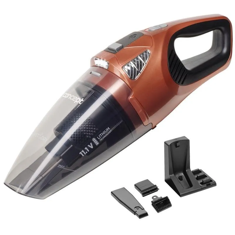 Aspirapolvere a Mano Concept VP4360 3400W HEPA 45 min Nero Marrone - immagine 1