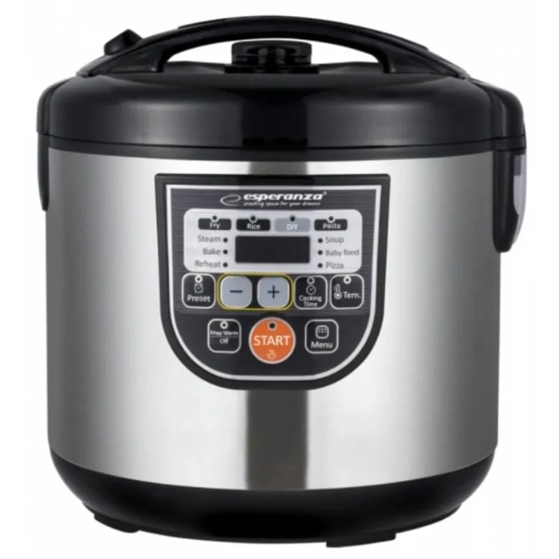 Pentola a cottura multipla Esperanza EKG011 5 L 860 W Nero Acciaio inossidabile - immagine 1