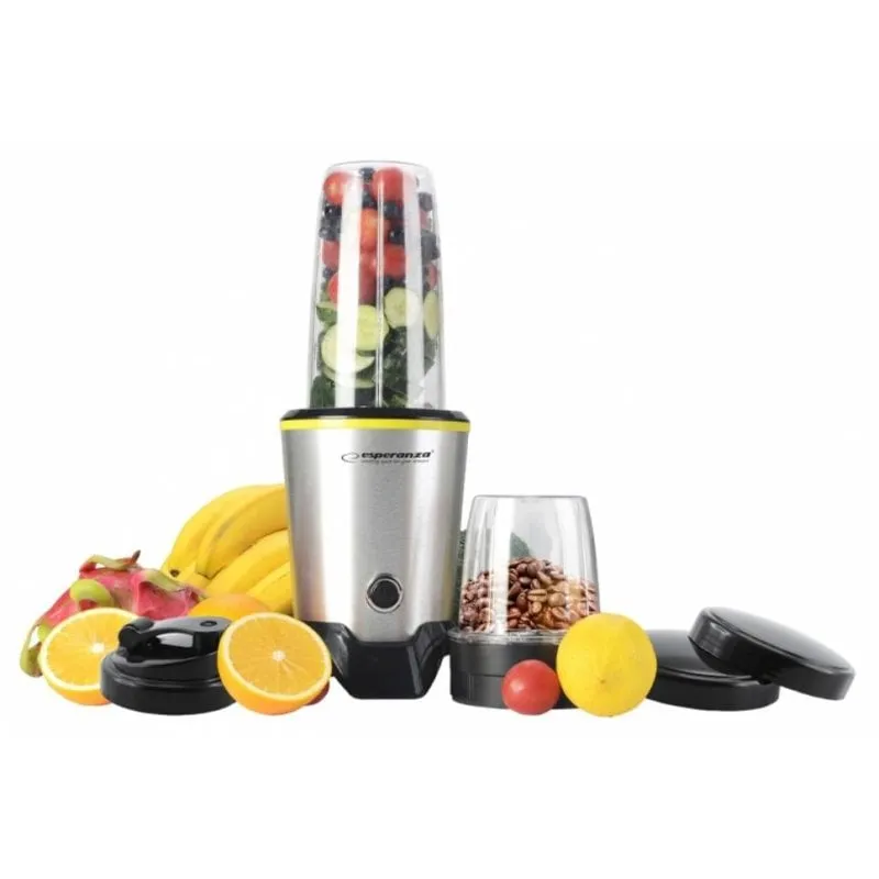 Frullatore a vaso Esperanza EKM028 1000 W Nero Acciaio inossidabile - immagine 1