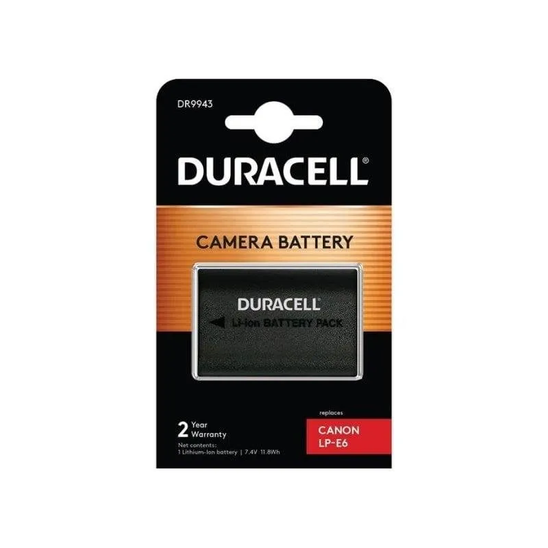 Batteria Duracell DR9943 1600 mAh 7,4 V agli Ioni di Litio per Fotocamera - immagine 1