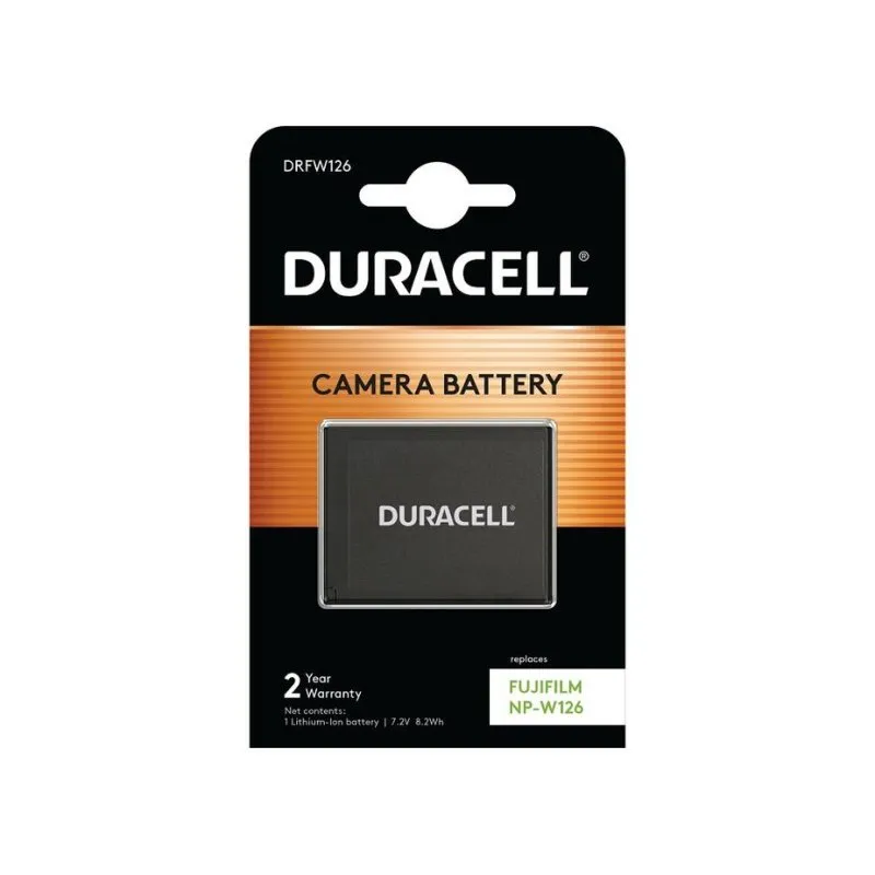 Batteria Duracell DRFW126 per fotocamera Fujifilm 1140 mAh 7,2 V agli ioni di litio - immagine 1