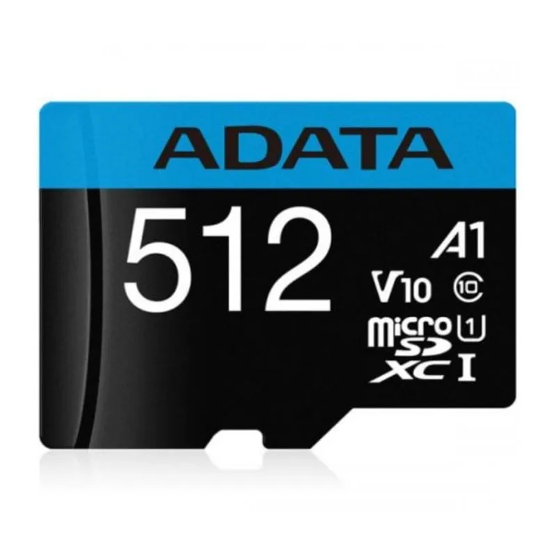 Scheda MicroSD ADATA AUSDX512GUICL10A1-RA1 512 GB Classe 10 UHS-I 100 MB/s - immagine 1