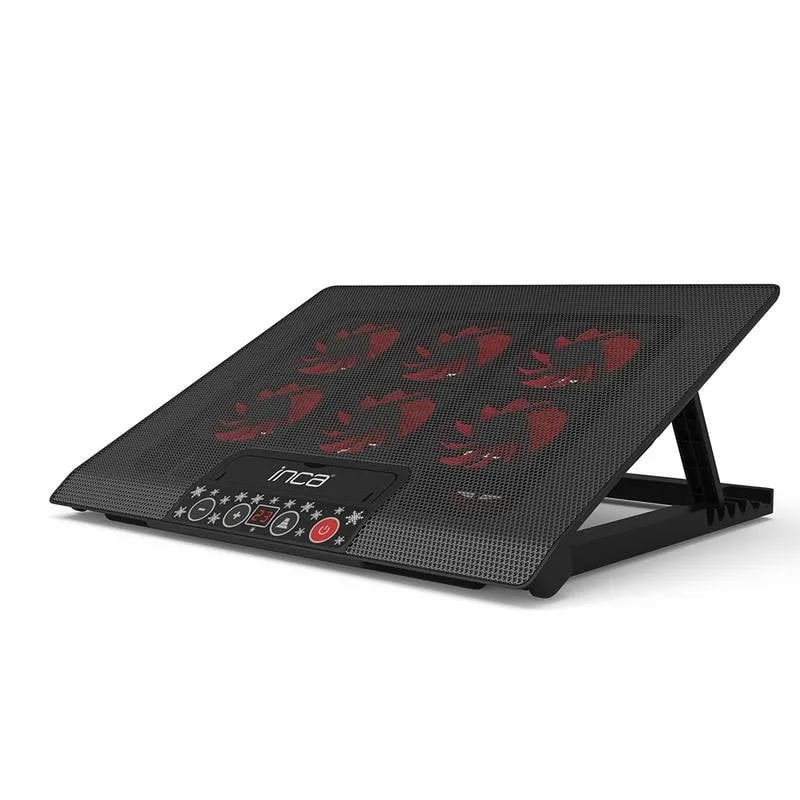 Ventilatore supplementare Inca INC-601GMS 17" 2500RPM con illuminazione rossa e controllo a pulsanti - immagine 1
