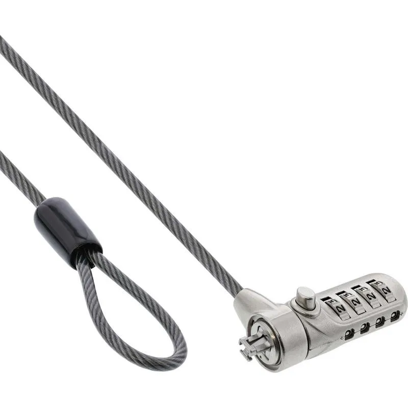 Cavo antifurto InLine 55702 2 m Lucchetto a combinazione - immagine 1