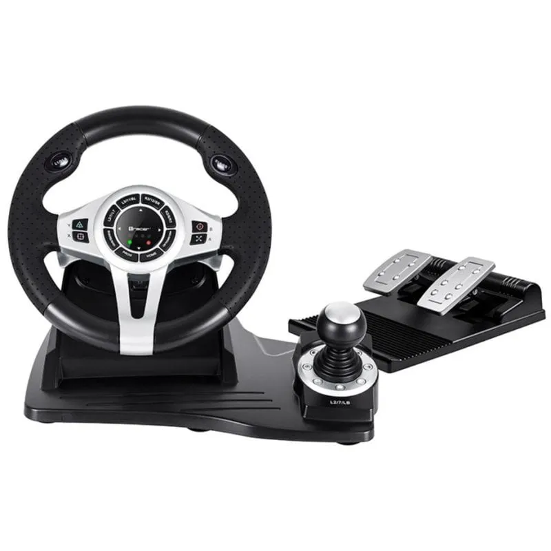 Volante e pedali Tracer TRAJOY46524 cablato per PlayStation 4 e PlayStation 3 - immagine 1