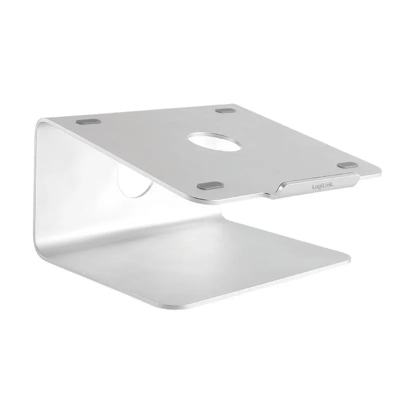 LogiLink AA0104 Supporto per Laptop Scrivania 11 a 17" Rotazione 360° Alluminio Argento - immagine 1