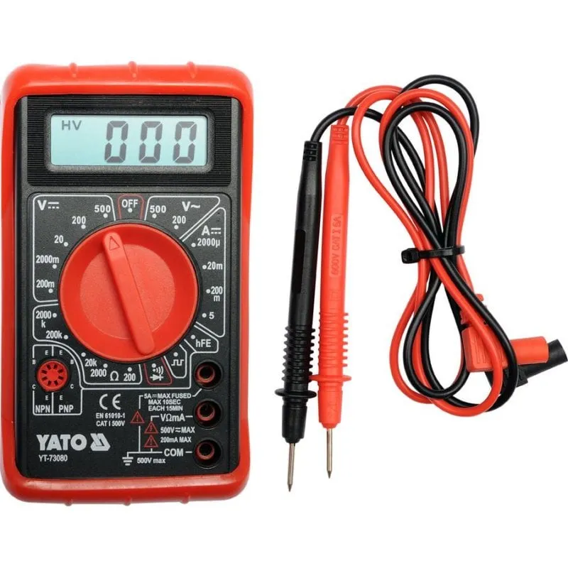 Multimetro digitale Yato YT-73080 portatile 0-500V LCD - immagine 1