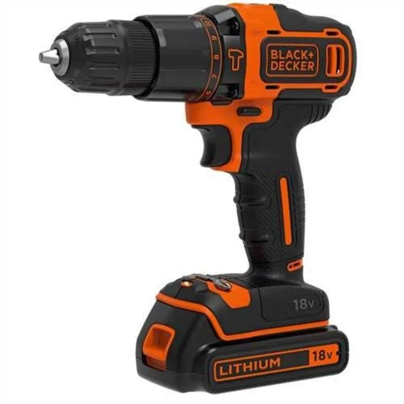 Taladro de pistola Black & Decker BDCHD18-QW 18V Li-Ion 1,5 Ah 1400 RPM - immagine 1