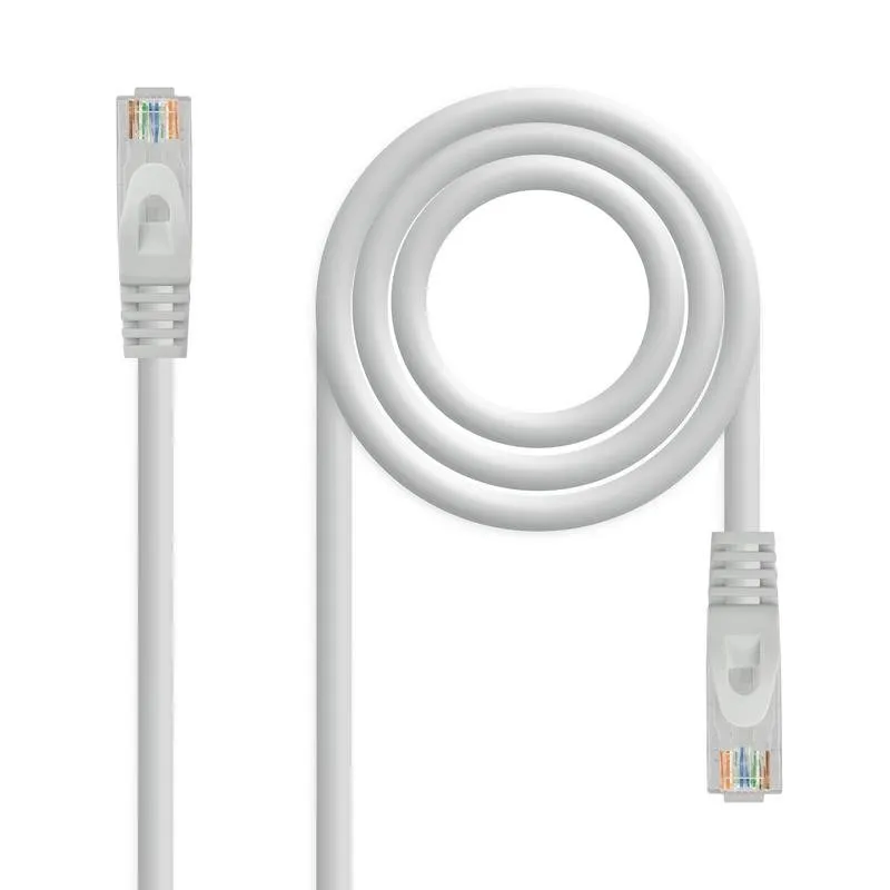 Cavo di Rete RJ45 UTP Nanocable Cat.6A 7m Grigio - immagine 1