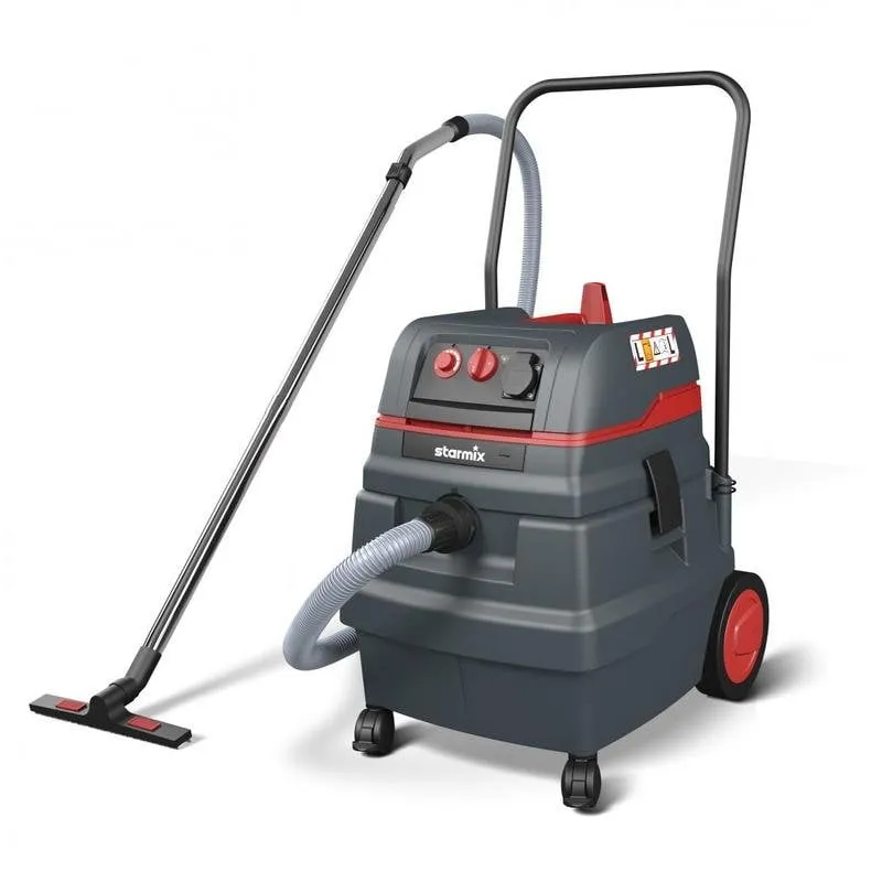 Aspirapolvere Industriale Starmix L-1650 75W Secco e Bagnato 18,3 kg Nero Rosso - immagine 1