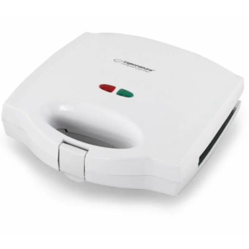 Sandwichera Esperanza EKT006W 700W Placche Smontabili Antiaderenti Bianca - immagine 1