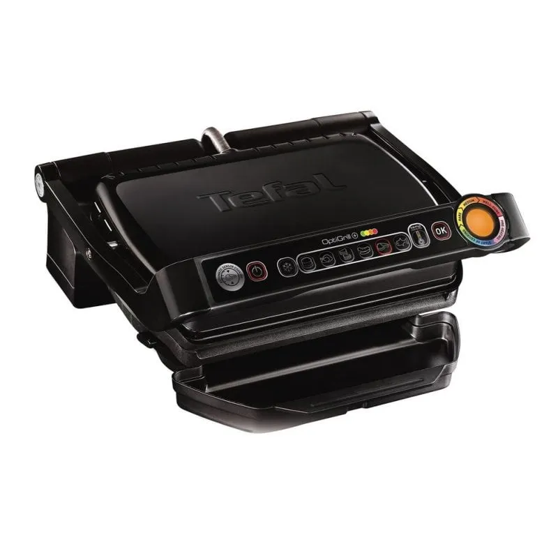Griglia elettrica Tefal OptiGrill + GC7128 Nero Acciaio inossidabile 30 x 20 cm - immagine 1