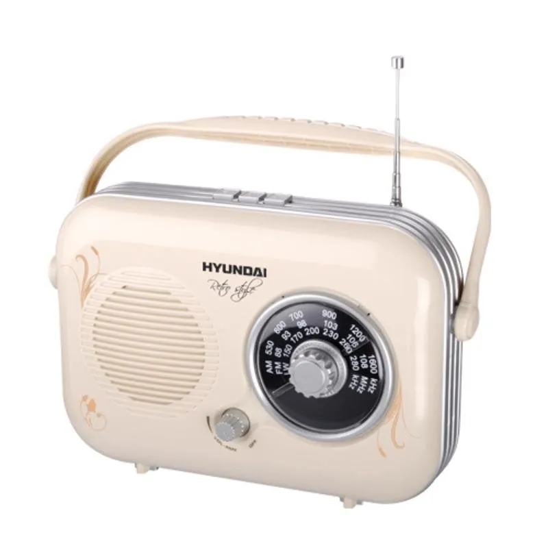 Radio Portatile Hyundai PR 100 B Analogica AM/FM 1 W Beige - immagine 1