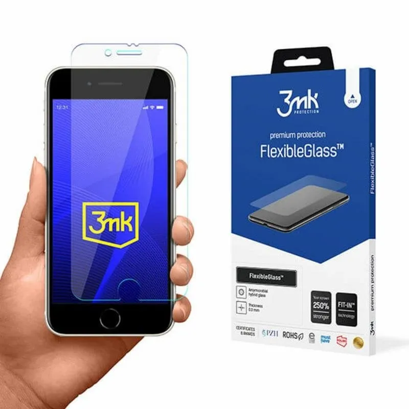 Protettore schermo FlexibleGlass 3MK per iPhone 8 - immagine 1