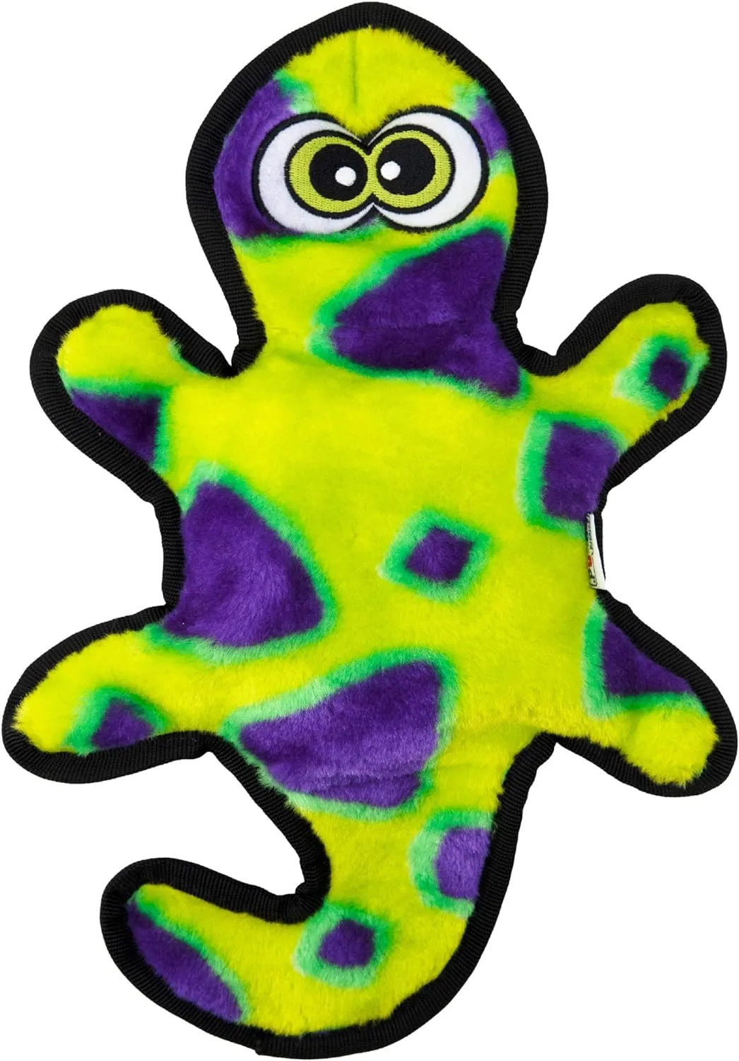 Outward Hound Durablez Medium Gecko Stuffing-Free Squeaky Plush Dog Toy - immagine 1