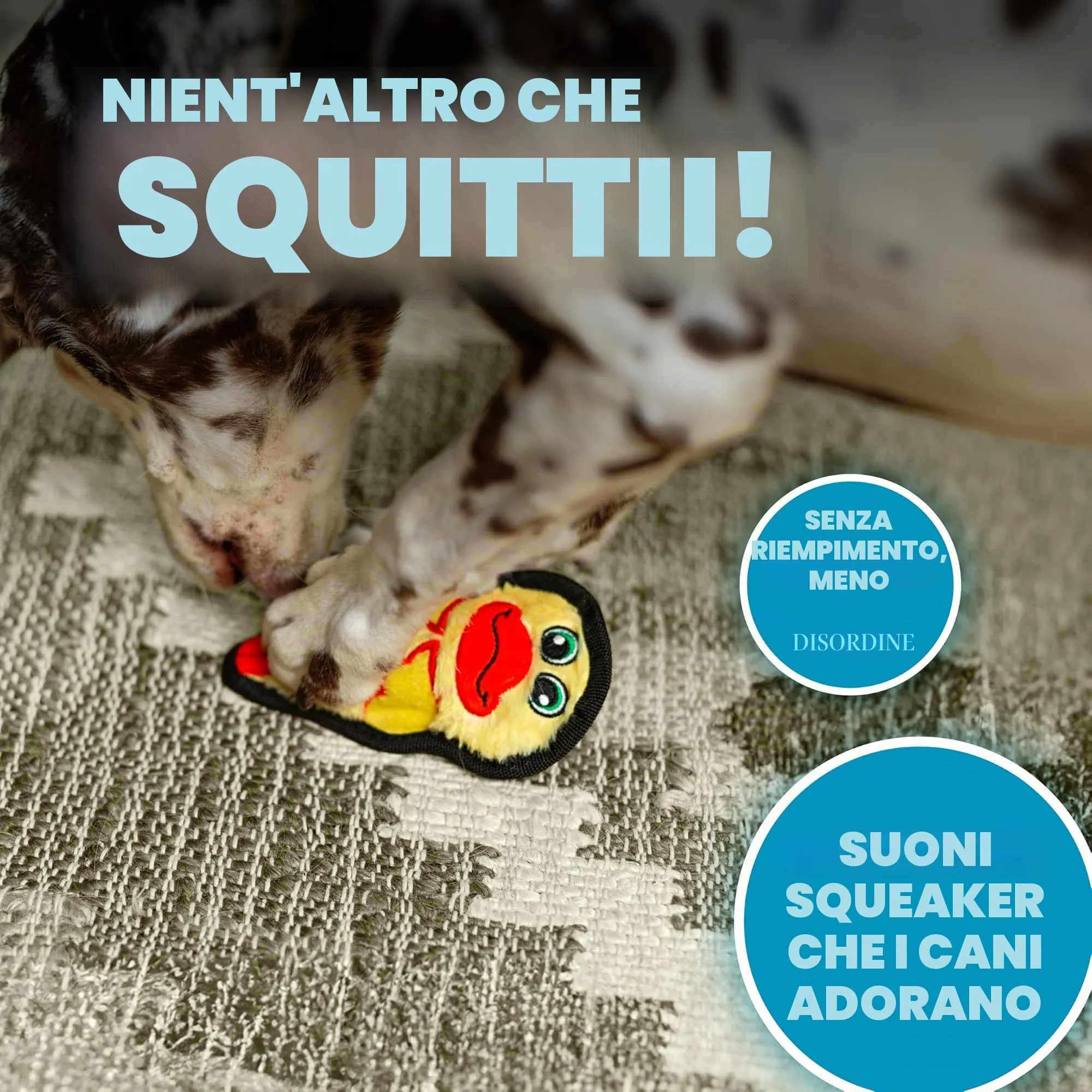Outward Hound Invincibles Mini Duck Peluche Cane Giocattolo, XS - immagine 4