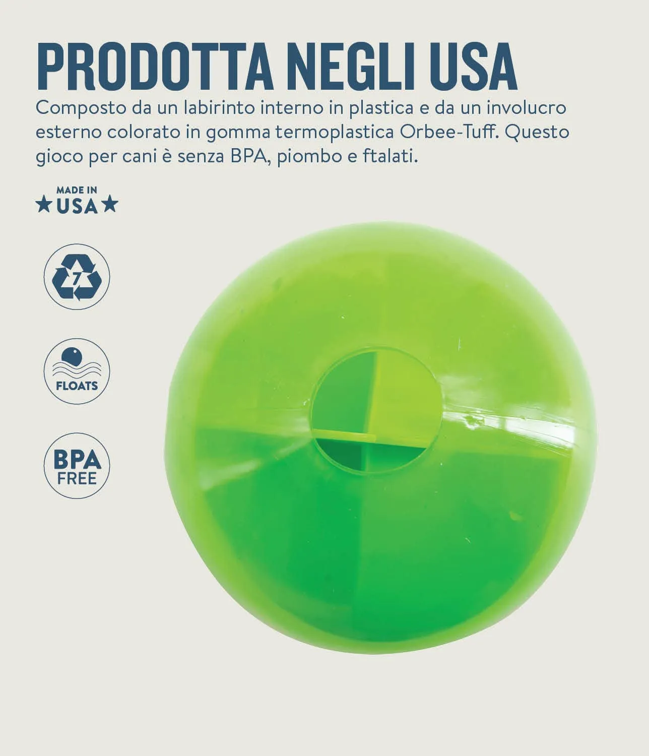 Planet Dog Orbee-Tuff Mazee - Gioco rompicapo interattivo per cani - erogatore di ricompensa - verde - immagine 5