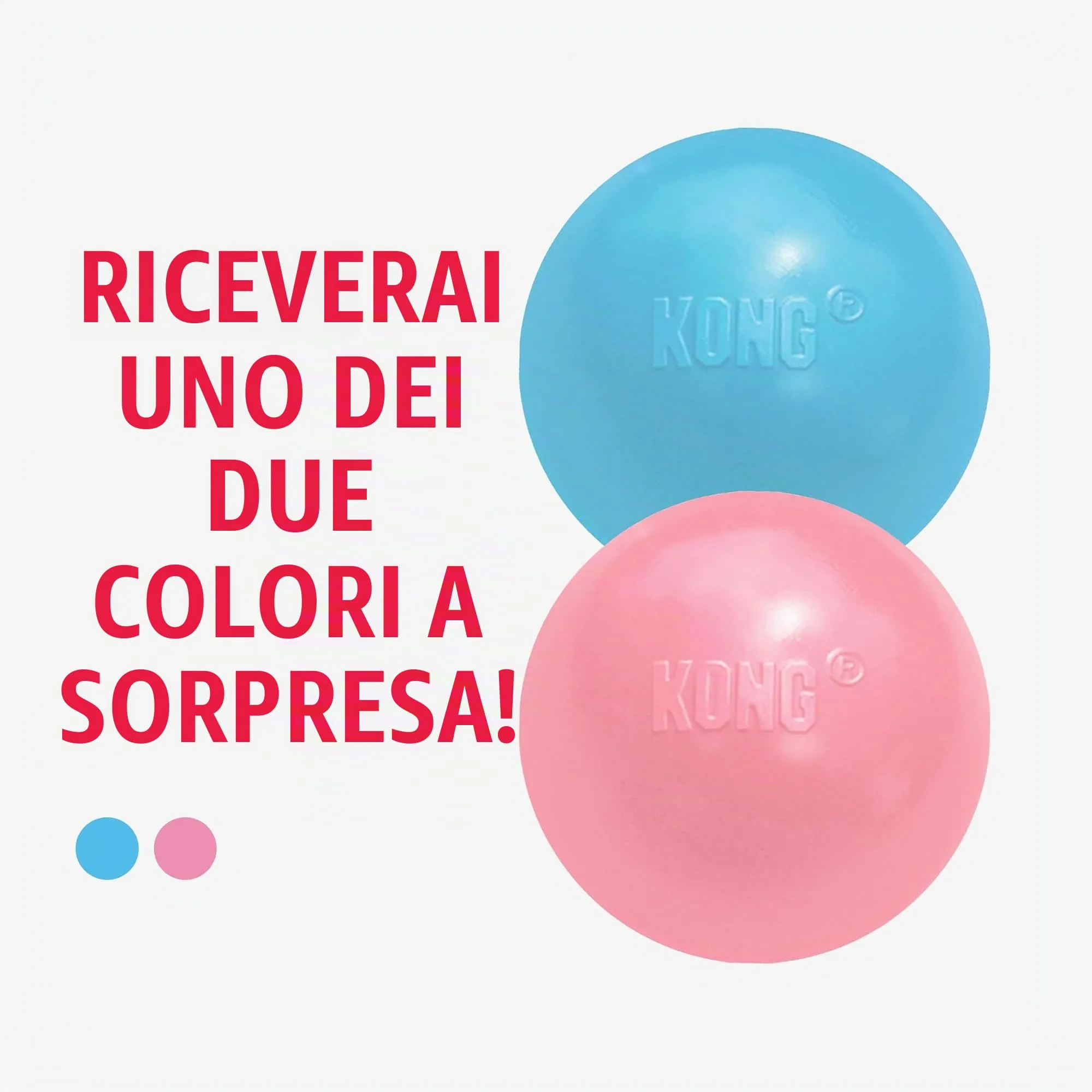 KONG Puppy Ball con Foro per Cuccioli, Taglia Media/Grande - immagine 2
