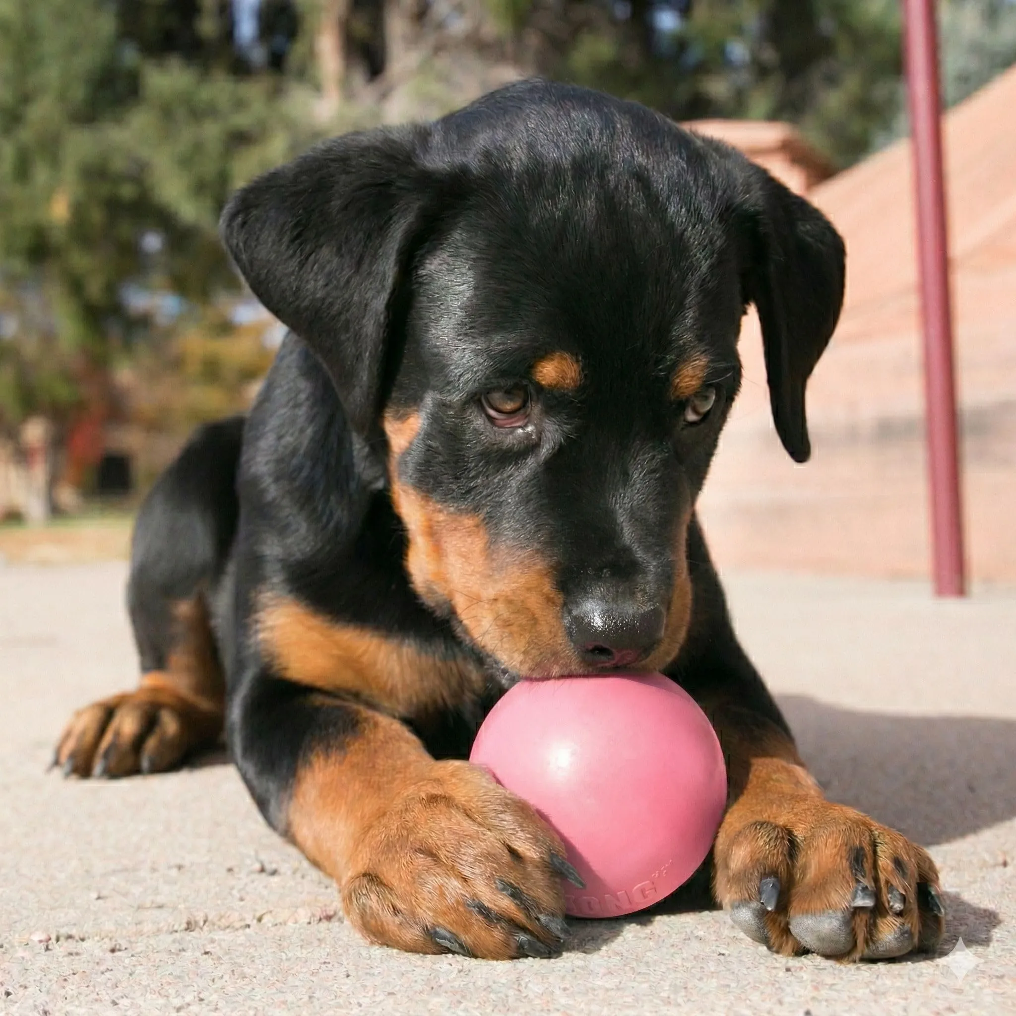 KONG Puppy Ball con Foro per Cuccioli, Taglia Piccola - immagine 3