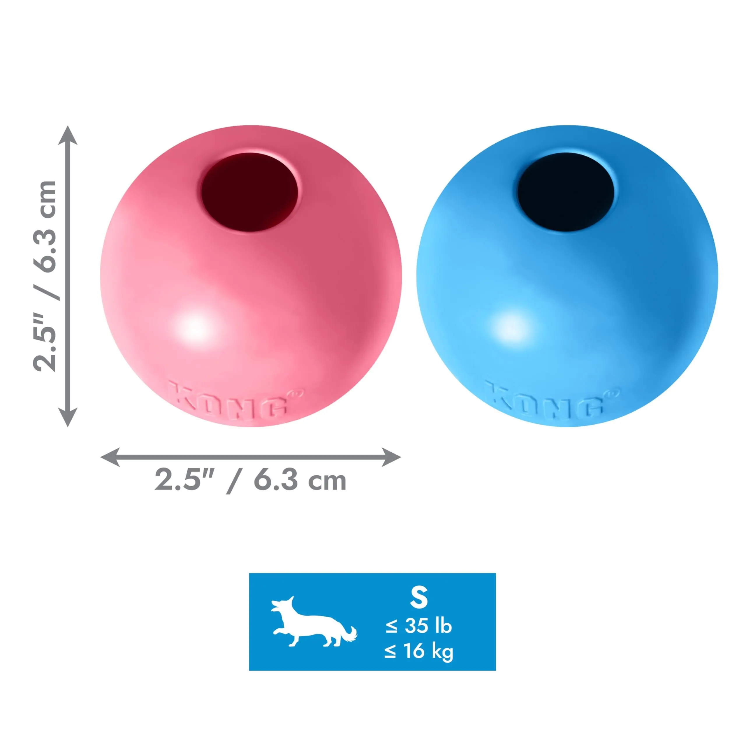 KONG Puppy Ball con Foro per Cuccioli, Taglia Piccola - immagine 7