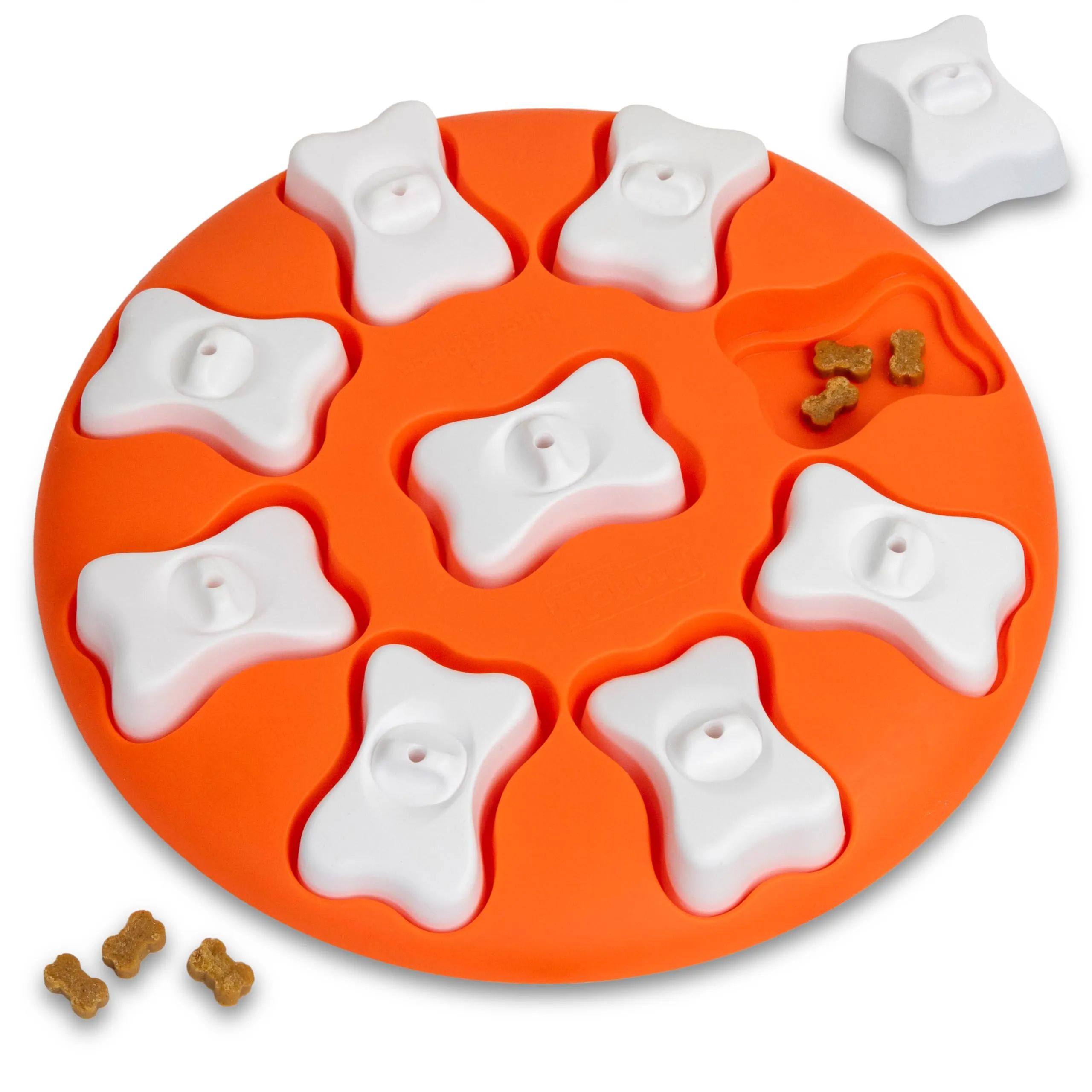 Nina Ottosson di Outward Hound Dog Smart - gioco rompicapo interattivo per cani - erogatore di ricompense - arancione - immagine 1