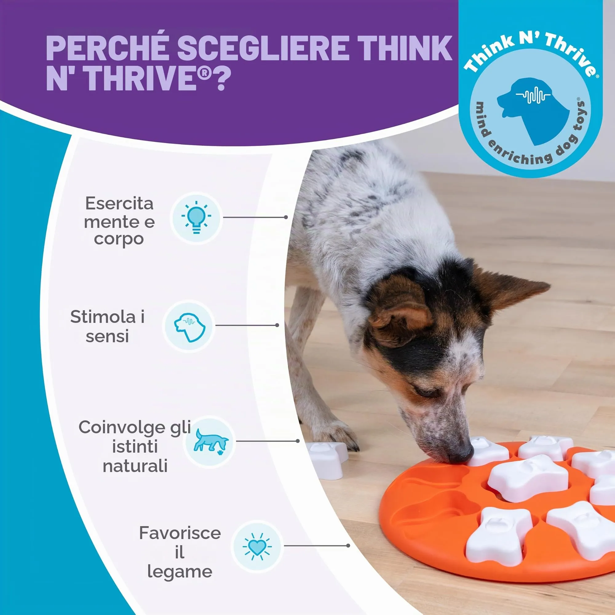 Nina Ottosson di Outward Hound Dog Smart - gioco rompicapo interattivo per cani - erogatore di ricompense - arancione - immagine 6