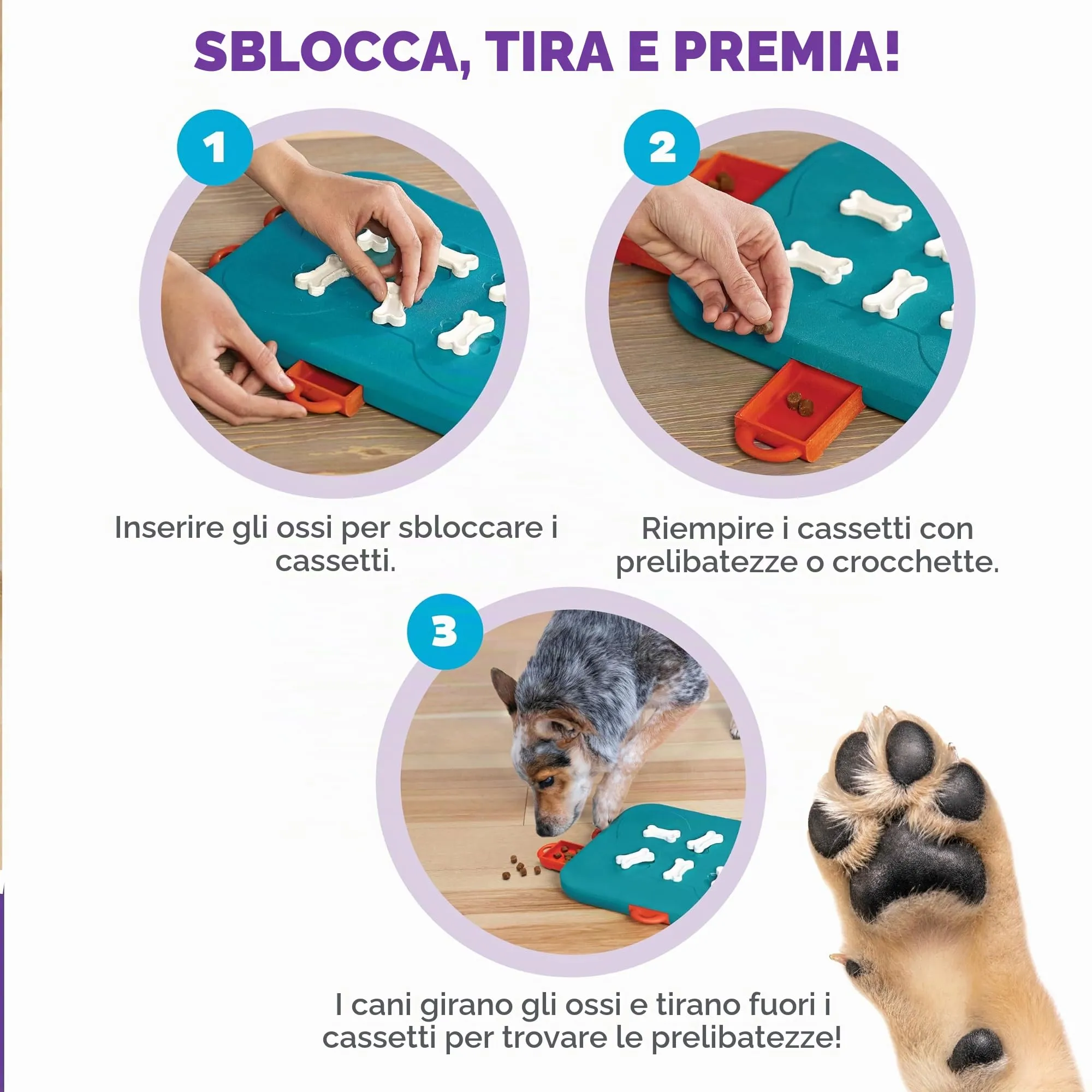 Nina Ottosson di Outward Hound Dog Casino - Gioco Rompicapo Interattivo per Cani - Erogatore di Ricompense - Livello Avanzato - immagine 4