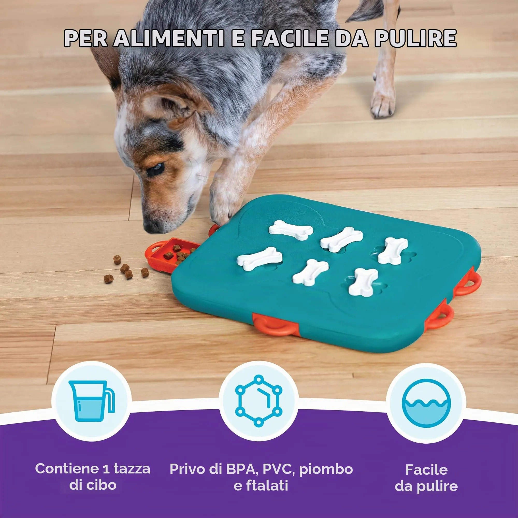 Nina Ottosson di Outward Hound Dog Casino - Gioco Rompicapo Interattivo per Cani - Erogatore di Ricompense - Livello Avanzato - immagine 6