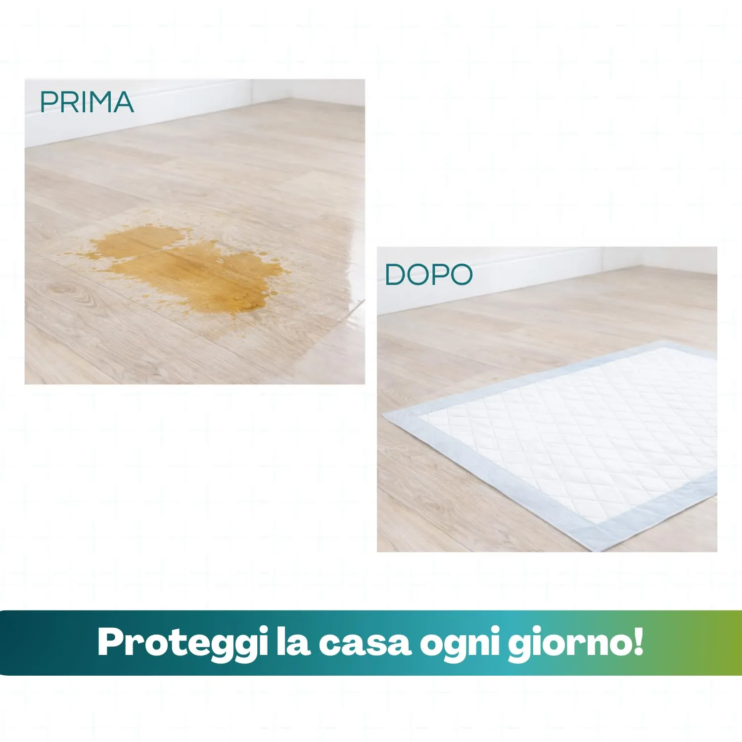 Palucart® tappetini igienici per cane 60x90 100 pezzi traversine cani animali domestici con adesivo anche per gatti anti odore - F - immagine 7