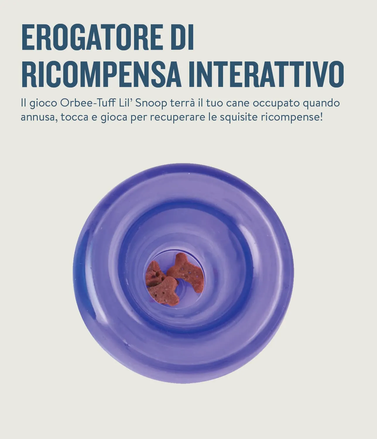 Planet Dog Orbee-Tuff Lil' Snoop - Gioco interattivo per cani - erogatore di ricompensa - viola - piccolo - immagine 4