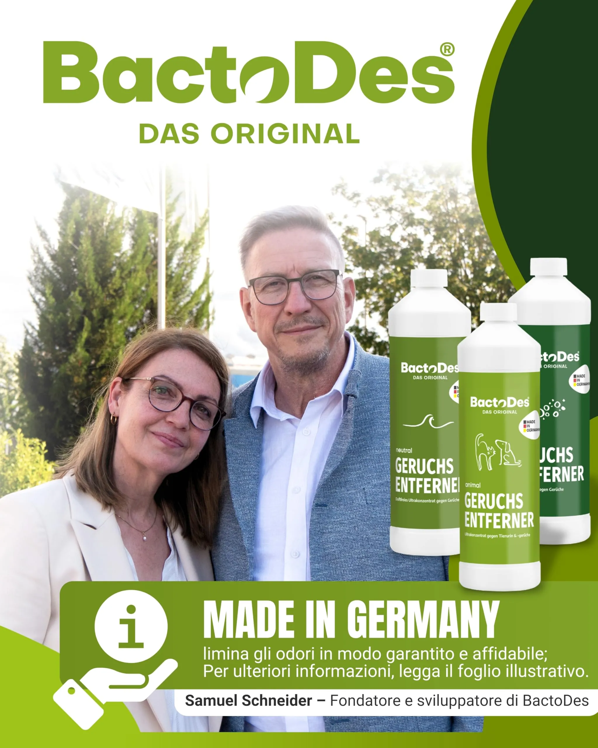 BactoDes - Animal Ready neutralizzatore odori animali domestici bottiglia spray da 500 ml - Detergente enzimatico per urina di gatti & cani, effetto bio-microbico - Eliminaodori per odori sgradevoli - immagine 6