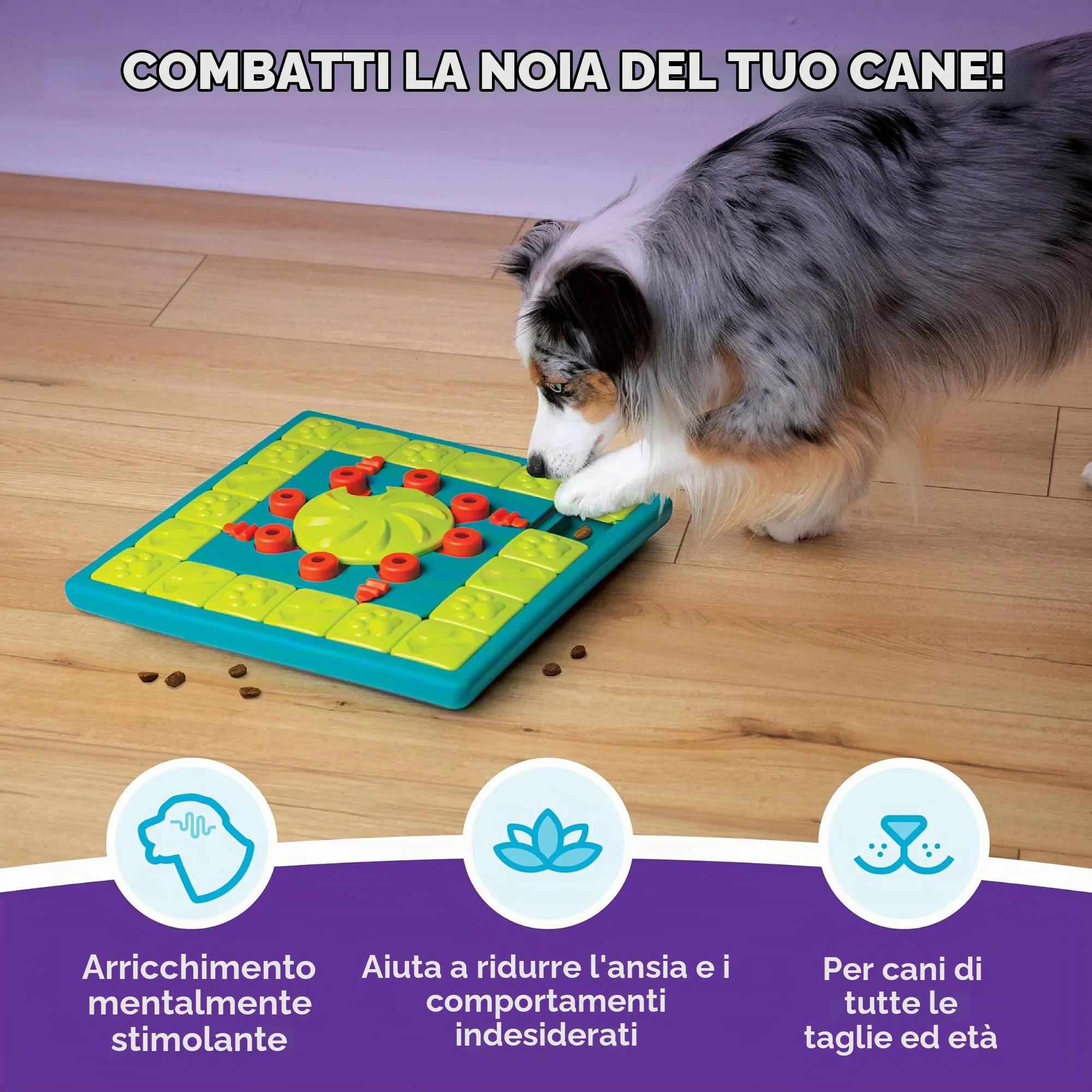 Nina Ottosson di Outward Hound MultiPuzzle - gioco rompicapo interattivo in grado di erogare ricompense - per cani - immagine 2