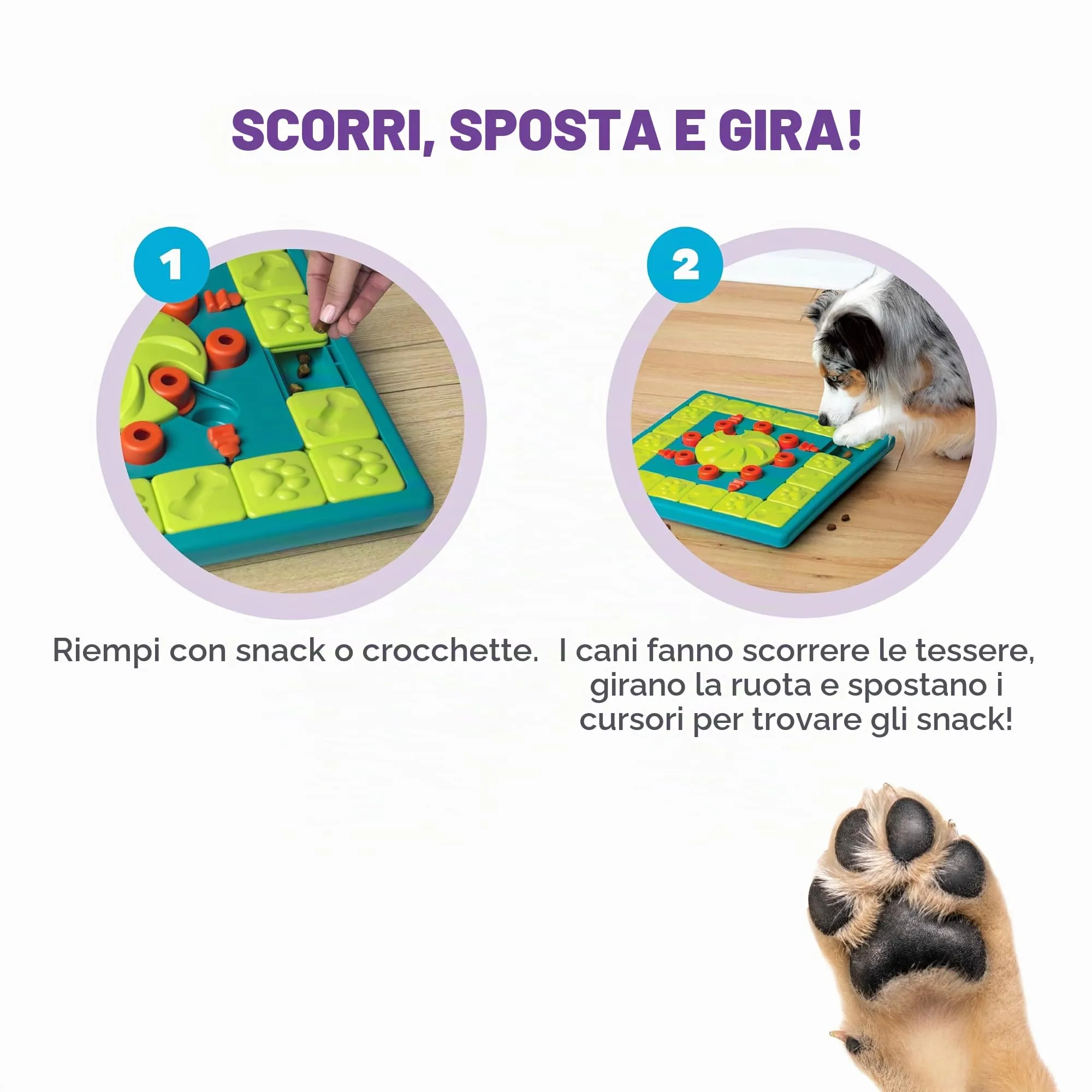 Nina Ottosson di Outward Hound MultiPuzzle - gioco rompicapo interattivo in grado di erogare ricompense - per cani - immagine 3