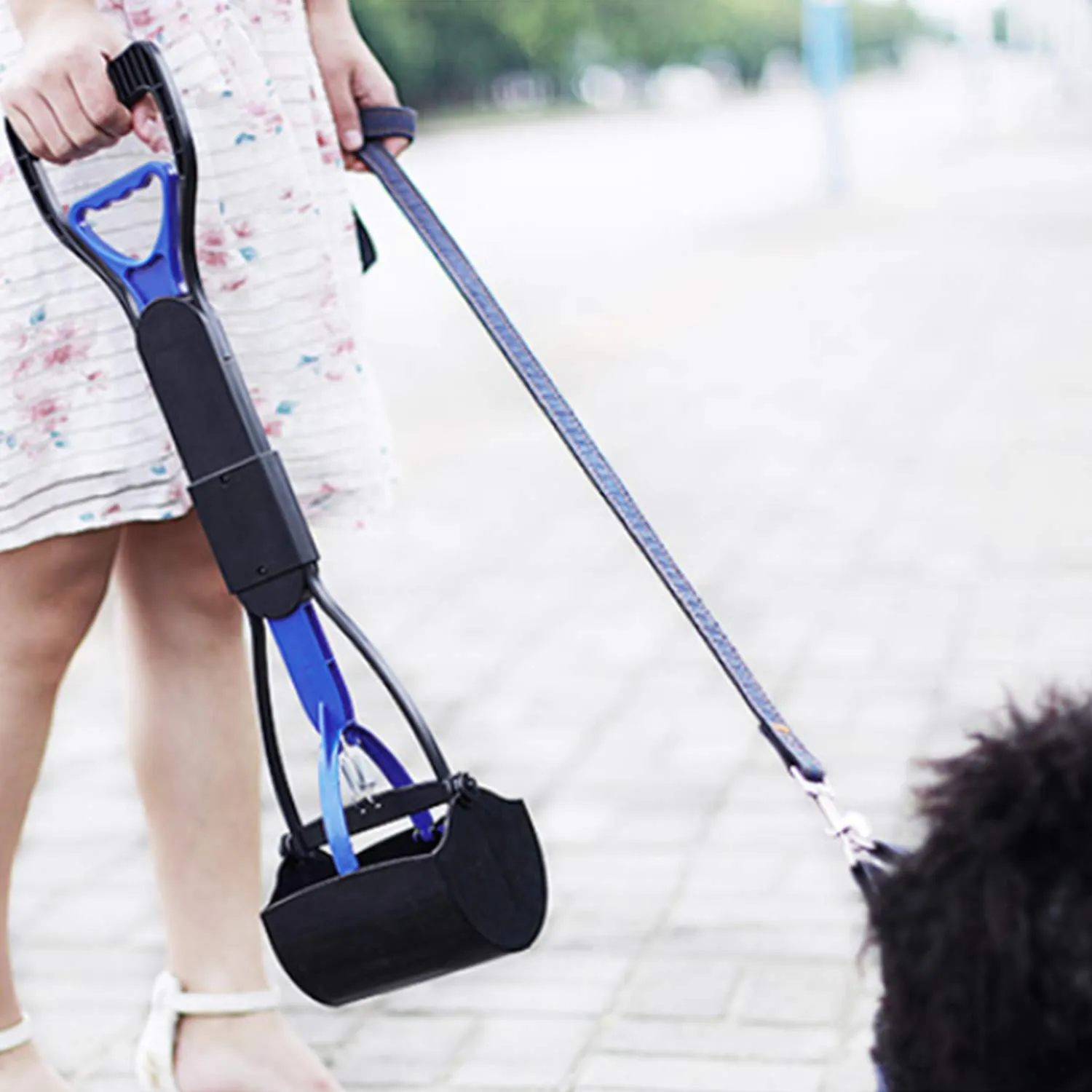 Anluomania Palette per Escrementi, Portatile Scoop di Poop Dog, Pet Pooper Scooper, 61 cm Manico Lungo Walking Poo, raccogli-Escrementi per Esterni/Interni, Cani e Gatti - immagine 6