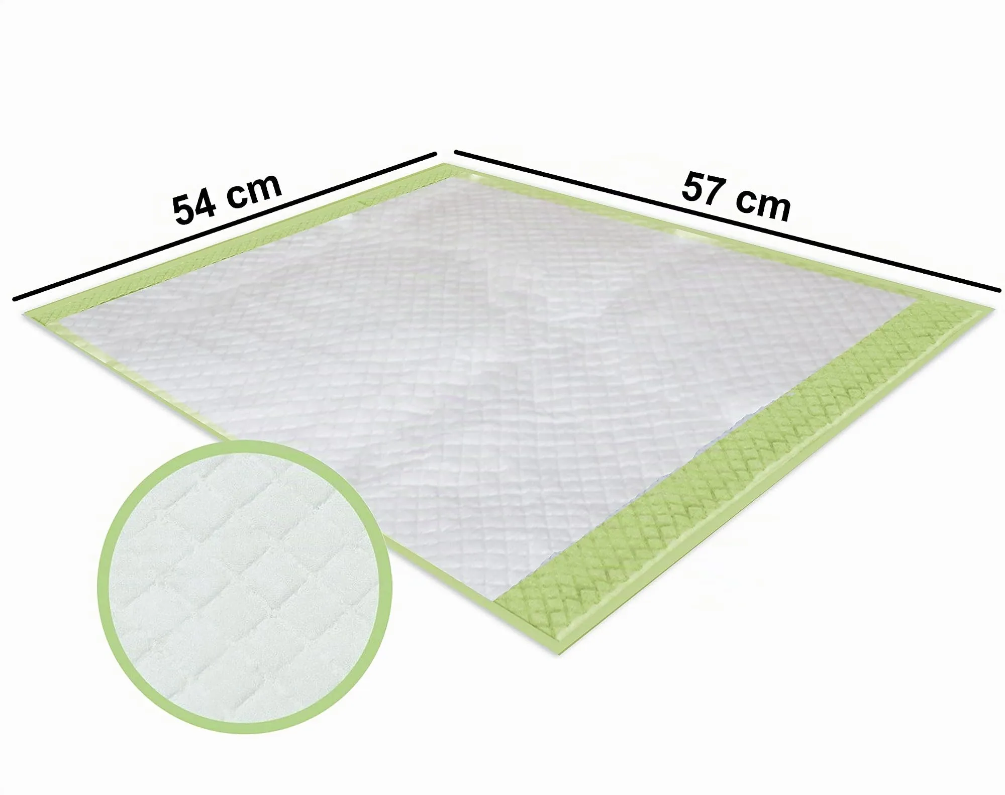 Croci Super Nappy Eco - Tappetini Igienici per Cani 57X54 cm 14 Pezzi, Ecologici - Traverse Cani e Animali Domestici, per Pipi Cane e Gatto Ultra Assorbenti e Biodegradabili - immagine 3