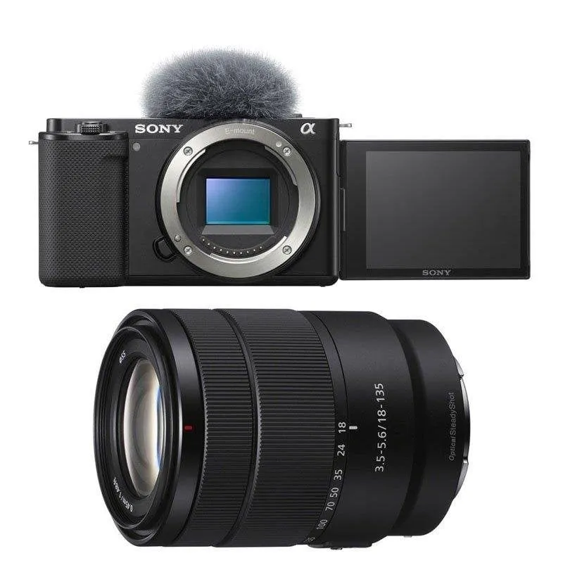 Fotocamera Mirrorless Sony Alpha ZV-E10 24.2MP 18-135mm WiFi USB-C - immagine 1
