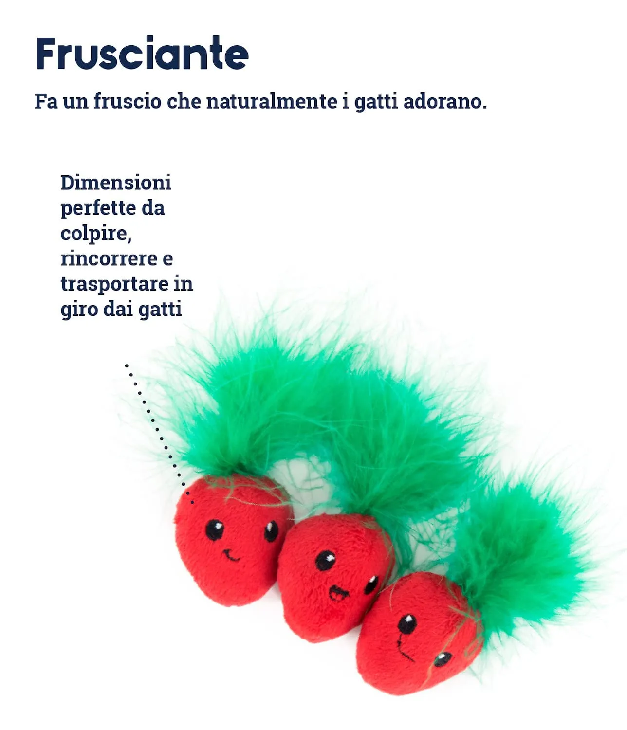 Petstages Straw-Babies - Gioco a rete per gatti - per l'igiene dentale - con erba gatta - rosa - 3 pezzi - immagine 3