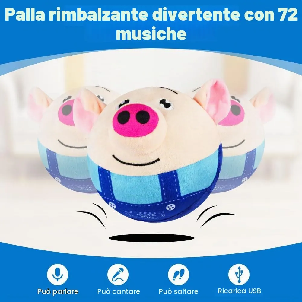 Adiwo Giochi per Cani Interattivi Palla, Giocattolo Che Rimbalza per Animali Domestici, Giocattolo Sonoro con Movimento Autonomo, Lavabile e Ricaricabile per Cani e Gatti - immagine 6