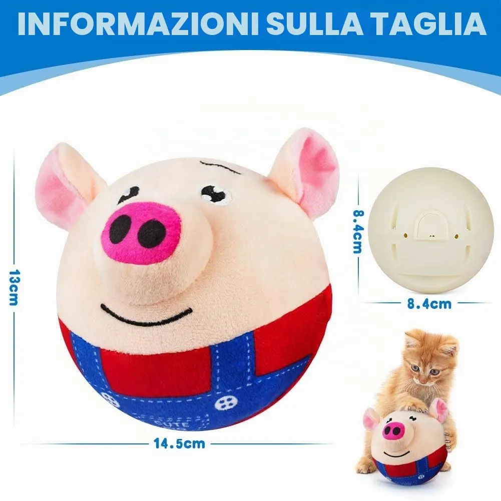 Adiwo Giochi per Cani Interattivi Palla, Giocattolo Che Rimbalza per Animali Domestici, Giocattolo Sonoro con Movimento Autonomo, Lavabile e Ricaricabile per Cani e Gatti - immagine 2
