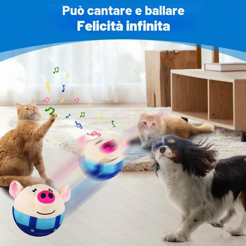Adiwo Giochi per Cani Interattivi Palla, Giocattolo Che Rimbalza per Animali Domestici, Giocattolo Sonoro con Movimento Autonomo, Lavabile e Ricaricabile per Cani e Gatti - immagine 4