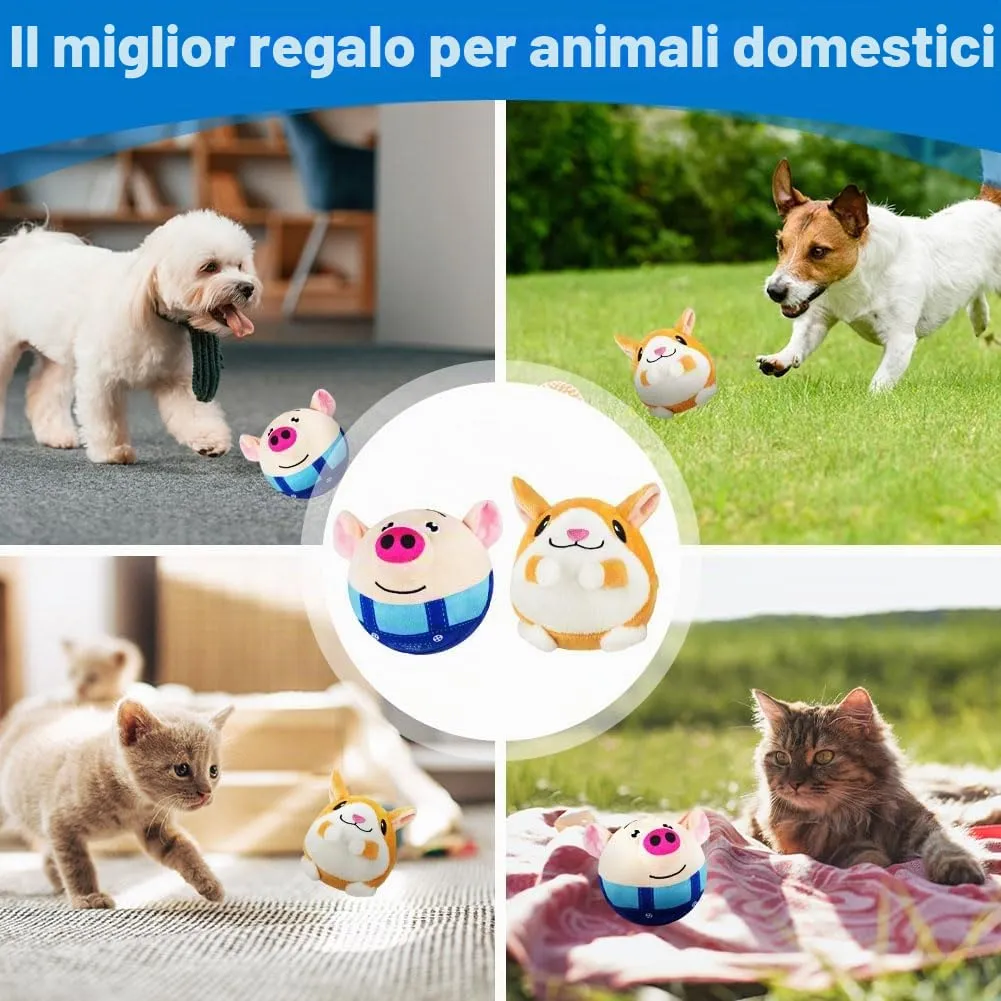 Adiwo Giochi per Cani Interattivi Palla, Giocattolo Che Rimbalza per Animali Domestici, Giocattolo Sonoro con Movimento Autonomo, Lavabile e Ricaricabile per Cani e Gatti - immagine 7