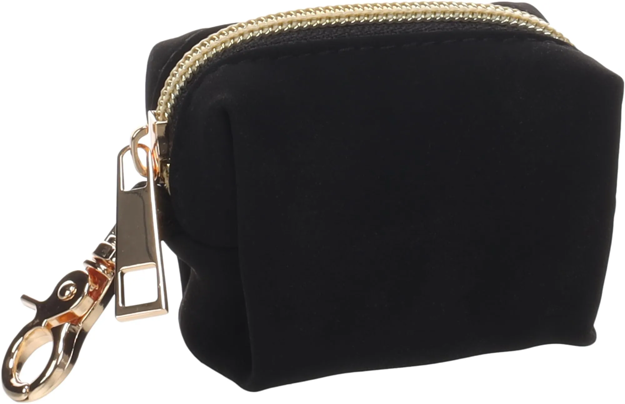 porta sacchetti cane - Mirko Nero - pochette in PU - chiusura lampo - moschettone - 1 rotolo incluso - Flamingo - immagine 2