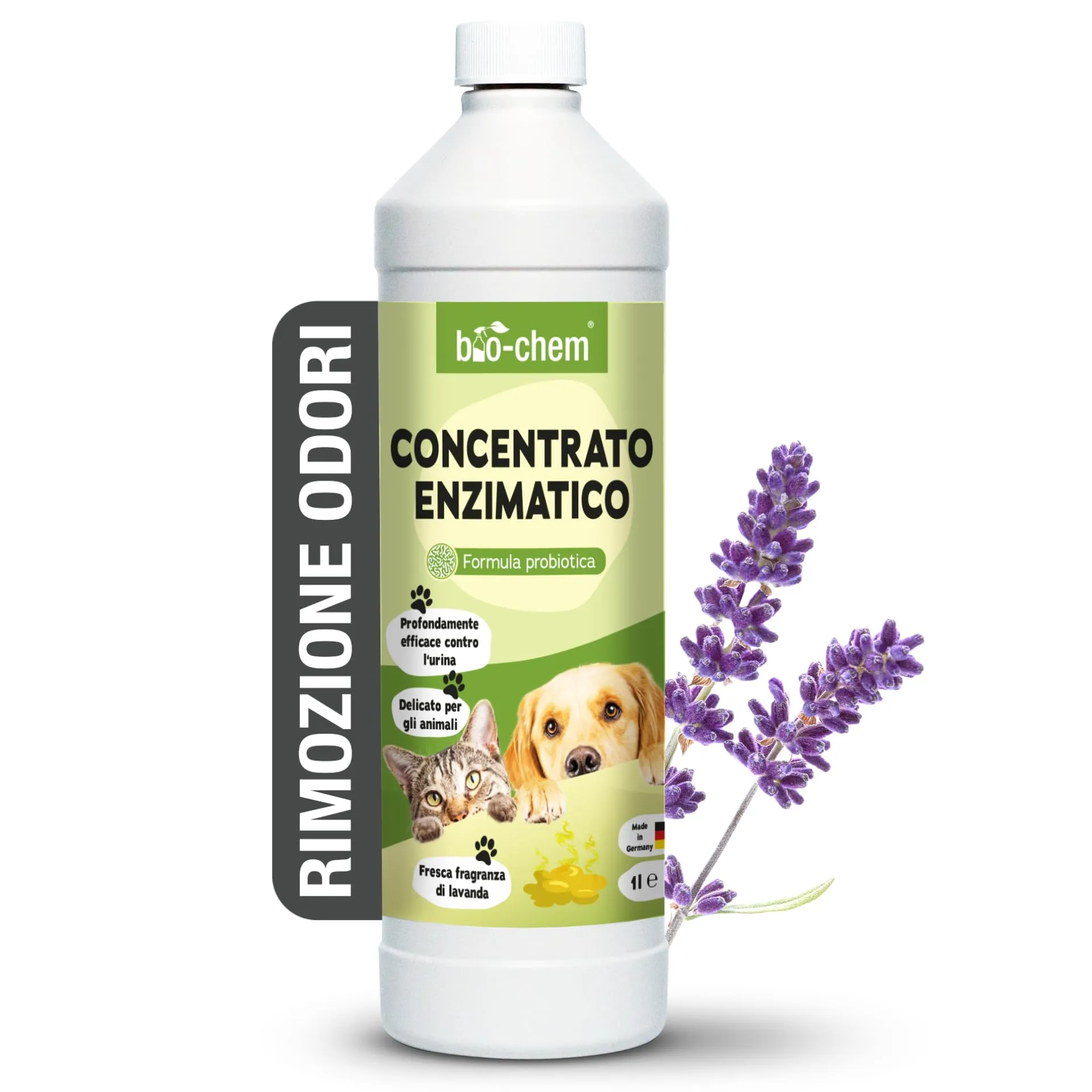 bio-chem Detergente enzimatico 1L per gli odori degli animali - immagine 1