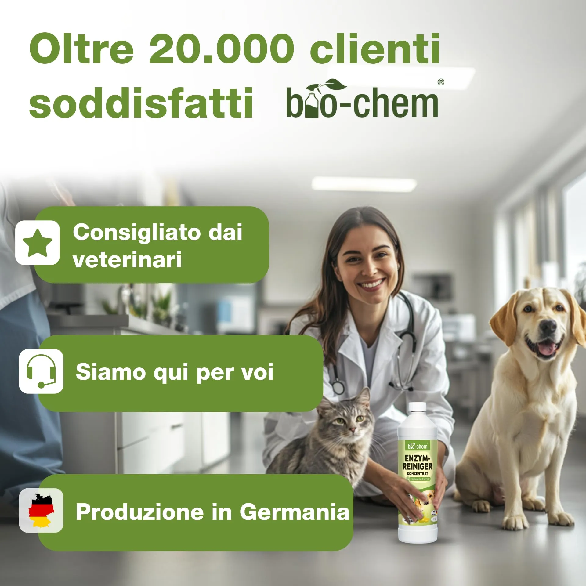 bio-chem Detergente enzimatico 1L per gli odori degli animali - immagine 8