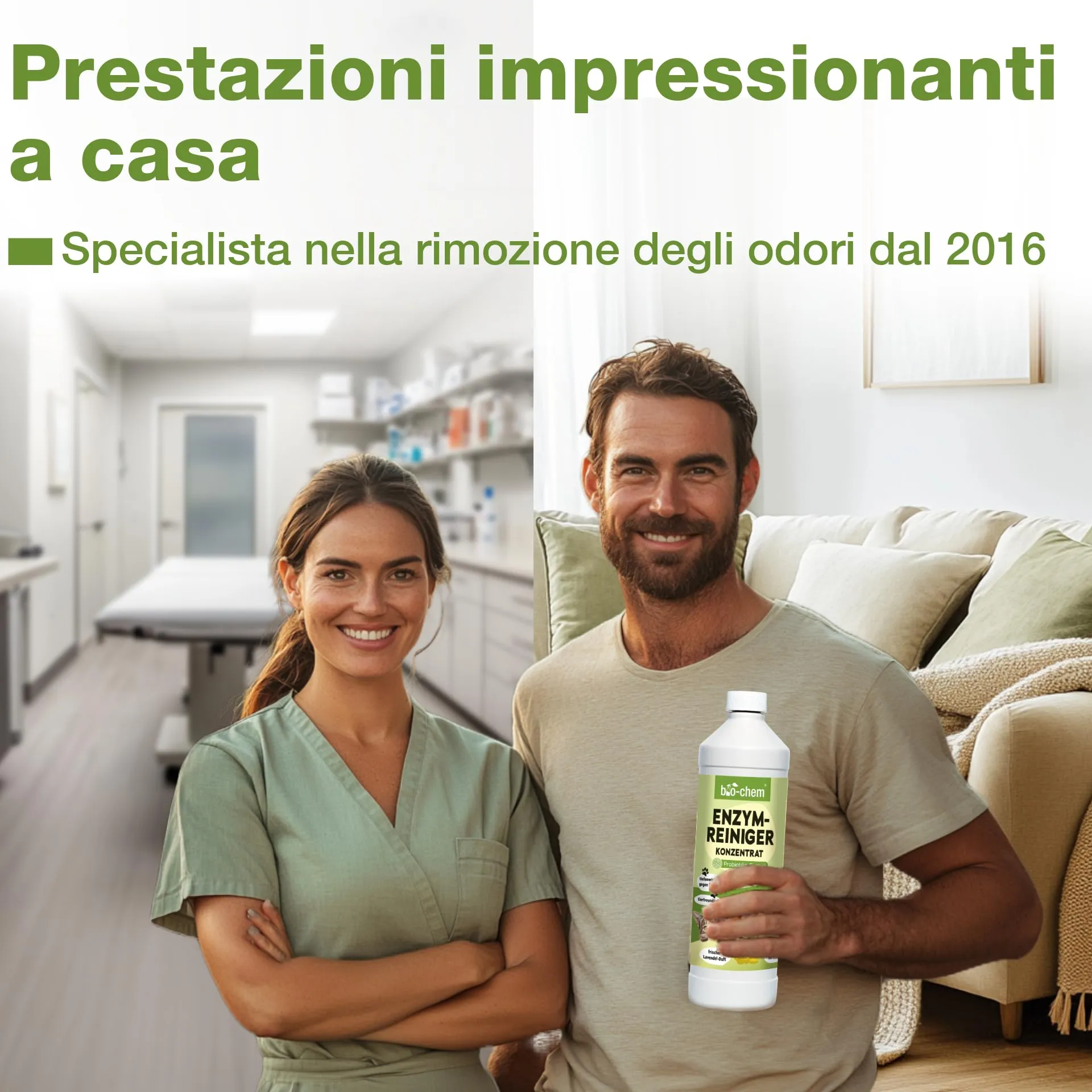 bio-chem Detergente enzimatico 1L per gli odori degli animali - immagine 9