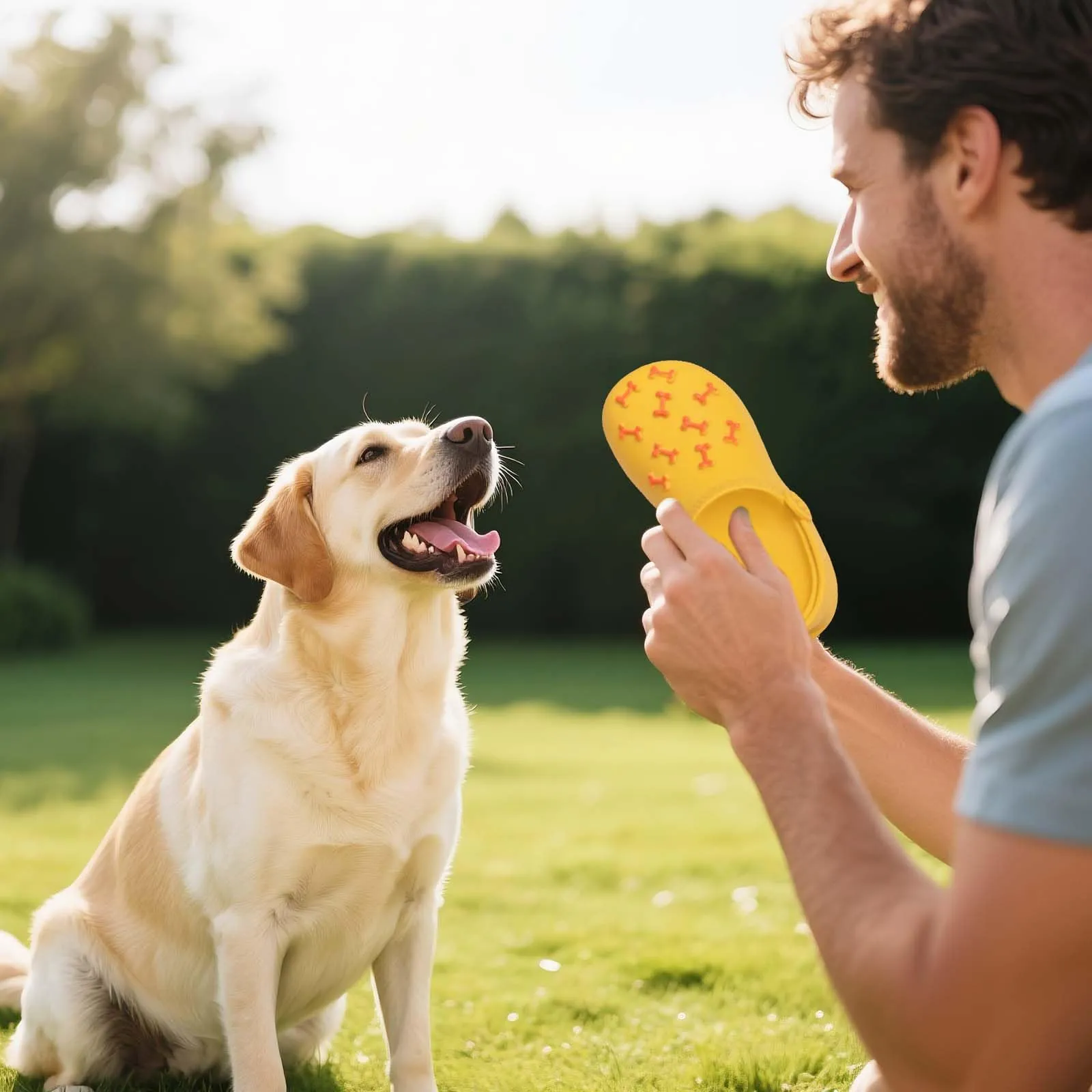 Giocattoli da Masticare per Cani a Forma di Pantofola, Gomma Naturale Resistente, Squeak Interattivi Gioco per Cane per Piccola, Media, Grande Taglia Masticatori Aggressivi (Arancione) (Arancione) - immagine 8