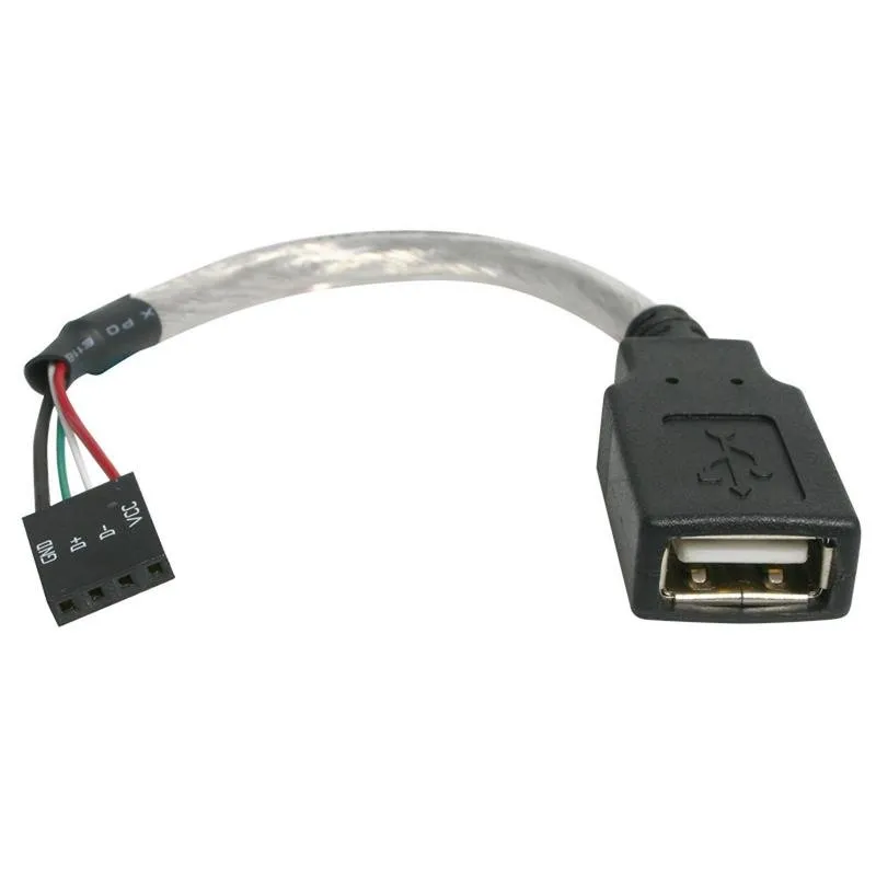Cavo Adattatore USB 2.0 StarTech.com Femmina a Scheda Madre 4 Pin 15 cm Grigio - immagine 1